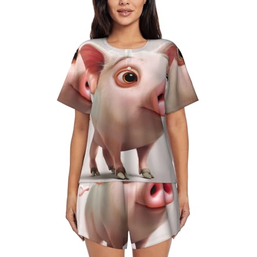 Cochon de dessin animé EdWal imprimé anti-décoloration vêtement confortable quotidien