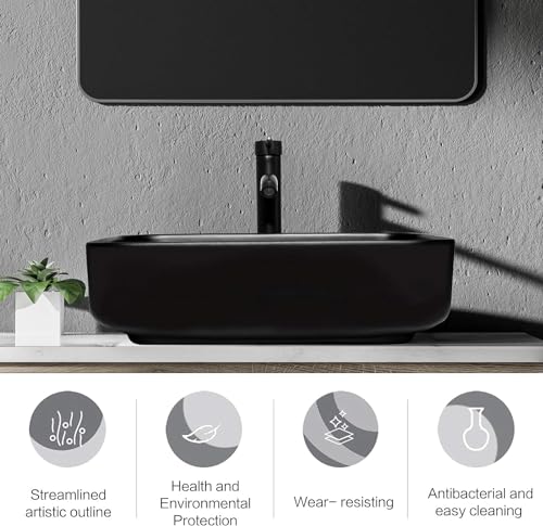 Yourlite Bathroom Vanity,24 Inch Classic Rustic Bathroom Vanity Set With Sink Combo,Small Farmhouse Bathroom Vanity With Black Ceramic Bathroom Sink thumb #6