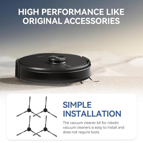 Image of Replacement Side Brush Accessories for Ecovacs Deebot Y1 /Y1 Pro /Y1plus Robot Vacuum, 4Pcs Side Brushes Replenishment Kit Accessorise Kit (ED Y1 SB4)
