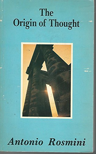 The Origin of Thought: A New Essay on the Origi... [Italian] 0951321129 Book Cover