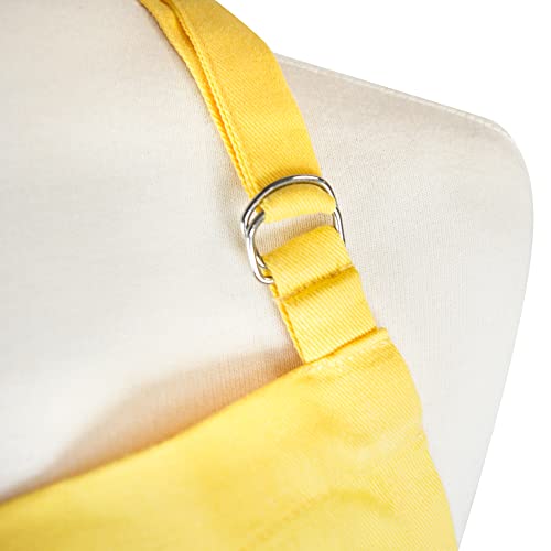 DII CAMZ33536 Küchenschürze aus Baumwolle, verstellbar, mit Tasche und extra langen Bändern, 81,3 x 71,1 cm… – Ansicht 3