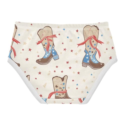 Wusikd Cowboy Boots Girls' Underwear Cotton Girls Briefs Soft Toddler Underwear 2T2