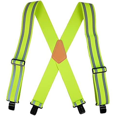KUNN Safety Reflective Suspender Safety & High Visibility Men Work Suspender Cover