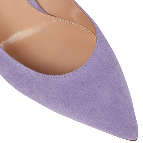 MOOMMO Women Sexy High Heels Pumps Pointed Toe Slip On 4 Inch Stilettos Leopard Classic Formal Dress Shoes Snakeskin Suede Leather Office Party Evening Dress Sandals Pumps Business Casual 4-11 M US4