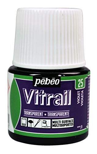 Pebeo Vitrail, Stained Glass Effect Paint, 45 ml Bottle - Violet