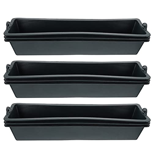 generic 3Pcs Plastic Feed Trough Bucket for Animal Feed Plant Hydroponics and Gardening Livestock Pet Poultry Feeders