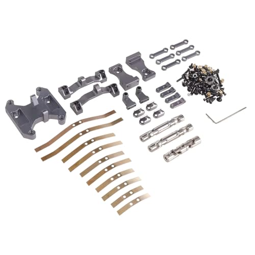 YONMFRDS Rc Toys Parts For WPL For B16 B36 1/16 RC Car Metal Balance Chassis Board Seesaw For Spring Plate Drive Shaft Parts Modified Accessories(Titanium)