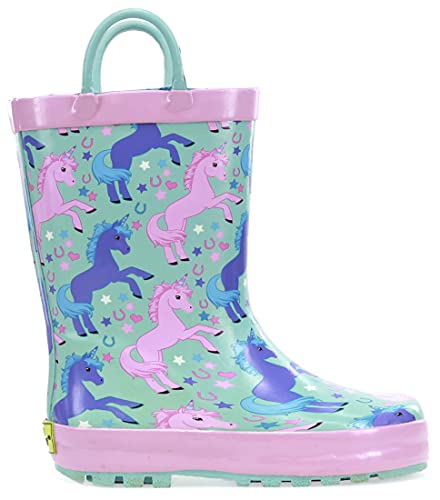 Western Chief Rain Boots with Pull on Handles for Toddlers and Kids - Premium Waterproof Boots for Boys and Girls