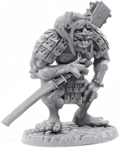 Miniatura 7 de Stonehaven Miniatures Figura miniatura de Oni Troll, 100% resina de uretano, 3.228 in de alto, (para juegos de guerra de mesa a escala de 1.102 in),