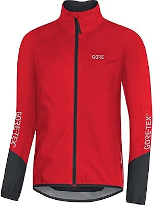 GORE WEAR C5 Chaqueta de ciclismo de hombre GORE-TEX, S, rojo/negro