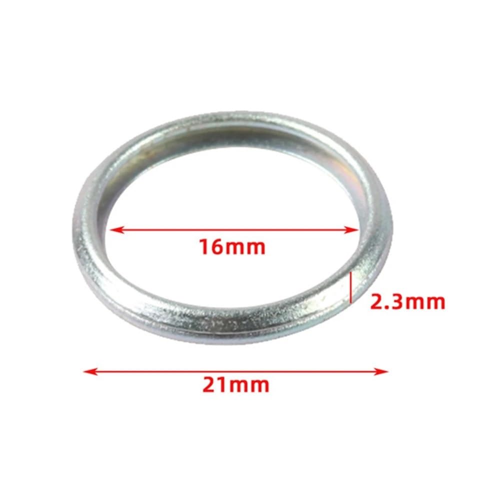 Joint de rondelle d'écrasement Pour 16mm, OEM 803916010, 100 pièces, joints bouchon vidange d'huile Jauge d'huile