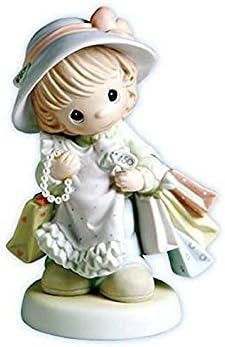 Figurine Démon Shopping Mignonne - Cadeau Original Créature Fantastique Avec Sacs Et Perles