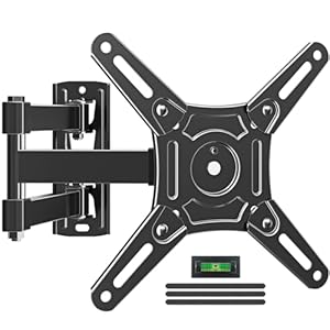 MOUNTUP TV Wall Bracket for Most 14-42 Inch LED, LCD, OLED Flat TVs & Monitors, Full Motion TV Mount with Tilt Swivel Extension, Max VESA 200x200mm up to 15KG, EU0030