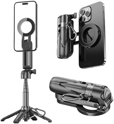 Amazon.com: GEYUTHS 4 in 1 Magnetic Tripod Pocket Selfie Stick ...