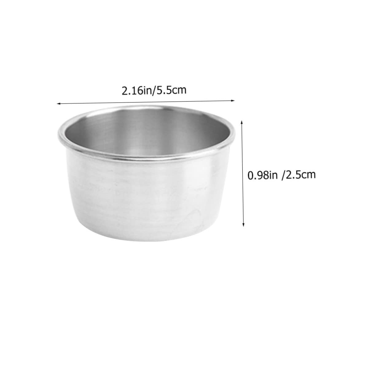 Garneck 2pcs Stainless Steel Sauce Cups Reusable Condiment Holders for Dipping Gravy and Sauces Practical Kitchen Accessories for Home Cooking and Bbq