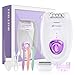 Epilator,Epilators Hair Removal for Women, 2 in 1 Hair Removal Device with LED Light & USB Rechargeable, Electric Shaver for Legs,Underarms,Bikini and Full Body