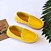 Toddler Little Kid Boys Girls Soft Slip On Loafers Dress Flat Shoes Boat Shoes Casual Shoes Infant Sandals (Yellow, 27)
