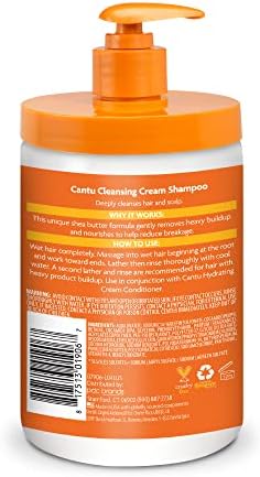 CANTU Sulfate-Free Cleansing Cream Shampoo Salon Size, Fresh, 709 g (packaging may vary)