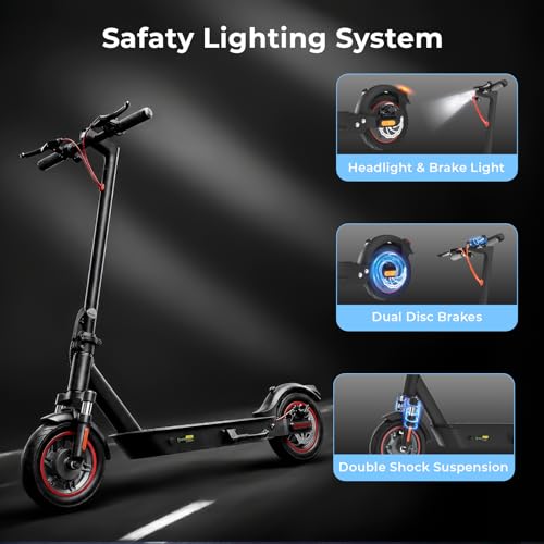 Image of Electric Scooters - Electric Scooter Adults, 1200W /1000W /500W Motor, 28 /25 /21 /18 MPH Top Speed, 10'' /8.5'' Tires, 28 /25 /23 /21Miles, APP Control E Scooter for Teens