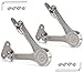 Heavy Duty Lid Stay Hinges QBOSO Folding Lid Support Hinge,Perfect for Cabinet,Closet ,Wardrobe or Toy box 50lb/110 Degree ( Heavy Duty Style 1 Pair)