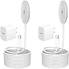 [Apple MFi Certified] 2Pack 6FT Mag-Safe Wireless Charger, 15W Fast Magnetic Pad with USB-C Block for iPhone 17/16/15/14/13/12 (Air/Pro/Max/Plus) & AirPods 4/3/2/Pro/Pro2 – Apple Wireless Charging Kit