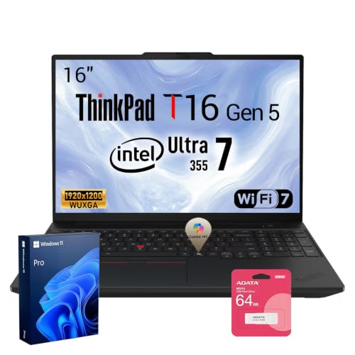 Image of Lenovo ThinkPad T16 Gen 5 Intel Core Ultra 7 355 AI Business Laptop