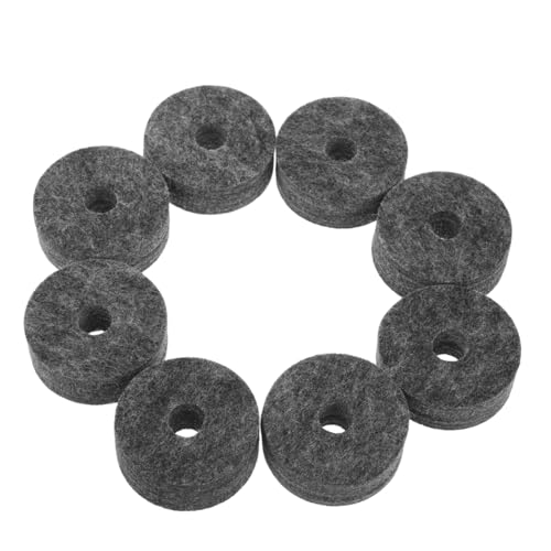 Abaodam 8pcs Drum Cymbal Felt Set Non- Design for Easy Installation Noise Reduction and Enhanced Sound Quality Fits All Drum Brands for Practice and Performance