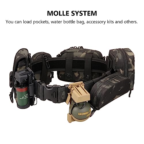 SIVENKE Airsoft Tactical Battle Combat Utility Paintball Carrier Police Security Gear Nylon Belt Quick Release - Image 5