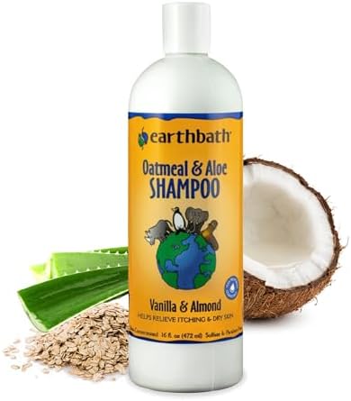 earthbath, Oatmeal & Aloe Dog Shampoo - Oatmeal Shampoo for Dogs,...