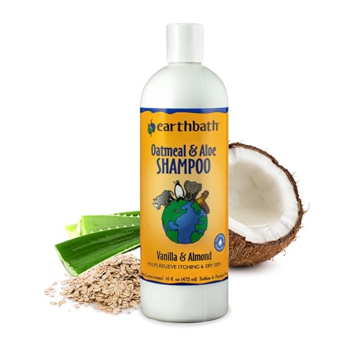 earthbath, Oatmeal & Aloe Dog Shampoo - Oatmeal Shampoo for Dogs, Itchy, Dry Skin Relief, Dog Wash,...