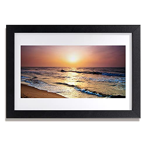 Image murale photo affiche avec cadre salon et chambre paysage de soleil de mer Tulup 30x20