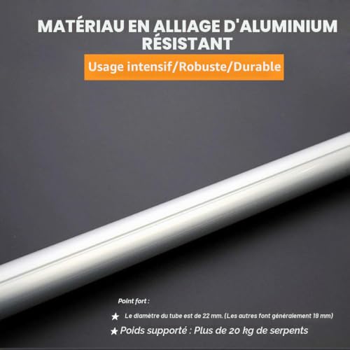 YomyRay 150cm Reptile Grabber Snake Catcher Professionnel Acier Inoxydable Attrapez Les Pinces De Serpent Snake Tong Sticks (150CM) – vue 5
