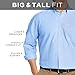 IZOD Men's Big and Tall Essential Tattersall Long Sleeve Shirt