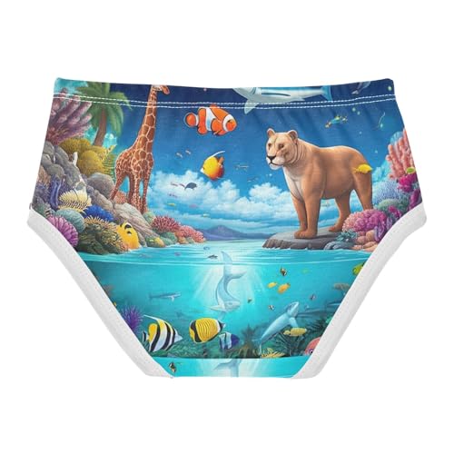 Pattern Toddler Underwear Floral 2t Cotton Little Girl Panties Animals Reefs Blue Kids Briefs Undies2