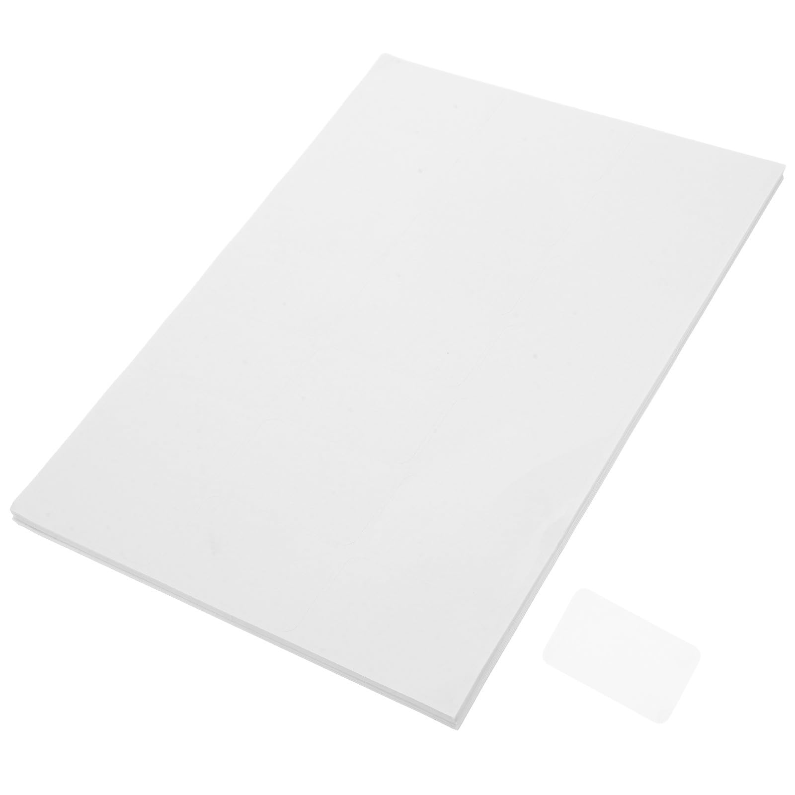 100 Feuilles Étiquettes Autocollantes pour Étiquettes Feuille pour Autocollants de Marquage Polyvalents