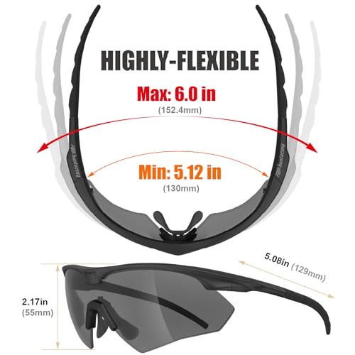 Image of HTS HUNTERSKY S53 Anti Fog Tactical Shooting Range Safety Glasses ANSI Z87.1 Ballistic Eye Protection Hunting Airsoft Riding