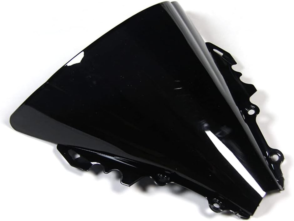 ABS Plastic Windscreen Double Bubble Windshield Fit Compatible For Yamaha YZF600-R6 2006 2007 06 07 Black