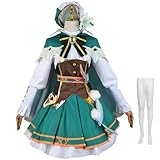 OIHFSC Venti Cosplay Outfits Venti Costume Dress Women Girls Halloween Costumes (Venti Dress, Small)