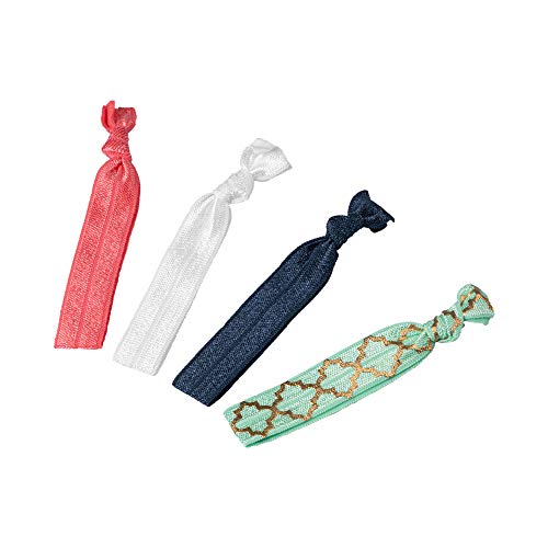 Hair Ties Mermaid - 4 Unidades, Lanossi Beauty & Care, Estampado