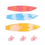 GETAJGHSD ミニチュアサーフボード3pcsセット 彩色サーフボード模型 小道具ディスプレイ用 黄色 青 ピンク 各色パーティーデコレーションおも