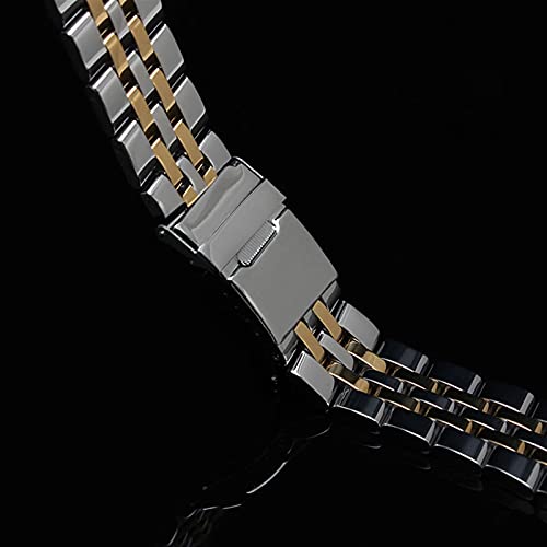 Bracelet montre acier rapide 24mm maillons pleins et robustes - 2