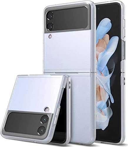Case for Samsung Galaxy Z Flip 4 Cover [Slim Fit] Hard Transparent PC Cover,[Anti Yellow] Shock-proof Bumper Phone Case for Samsung Galaxy Z Flip 4 5G 2022- Crystal Clear