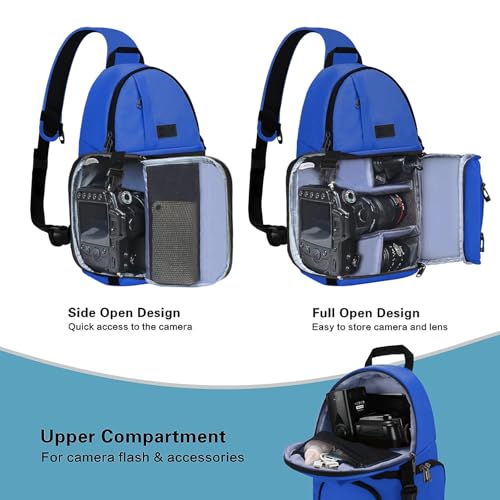 Bolso Mosiso para cámaras DSLR y Mirrorless azul real miniatura 2