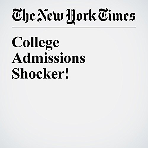 College Admissions Shocker! cover art