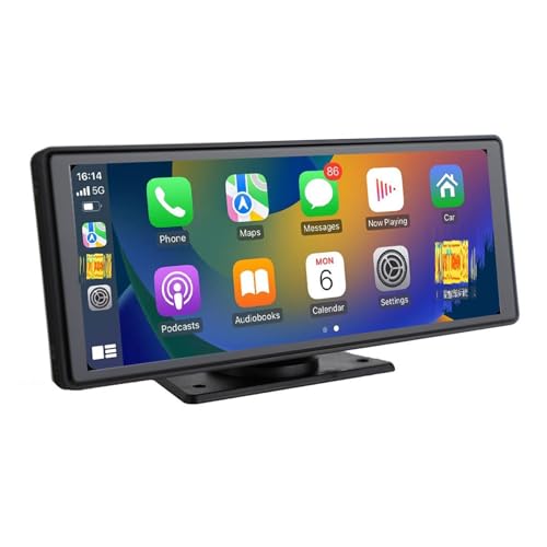 Navegación GPS para Coche Pantalla CarPlay de 10,26 Pulgadas para Apple y Android Auto (Universal)