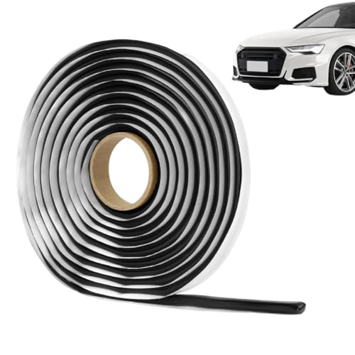 EUBSWA Bande d'étanchéité en butyle - 8 m x 4 mm - Autocollant - Étanche - Pour phares de voiture, fenêtres, pare-brise
