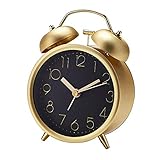 Clásico Reloj de Alarma portátil silencioso Moda Reloj de Alarma de Metal Lindo Mute Creativo Reloj Despertador Digital Mejor Calidad