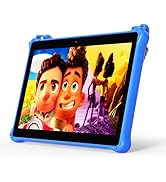 PRITOM 10 inch Kids Tablet Android 13 Tablet with Lanyard 64GB, Quad-Core, HD IPS Display, WiFi, ...