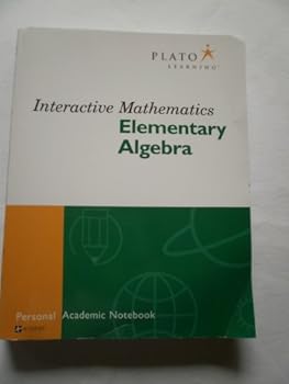 Paperback Interactive Mathematics - Elementary Algebra (Personal Academic Notebook) (Academic Systems) Book