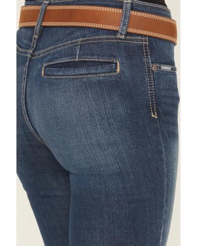 Cinch Women's Lynden Medium Wash Mid Rise Trouser Stretch Denim Jeans - MJ81454085 29 XL4